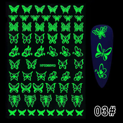 YOY™ Luminous Spook Nail Decals