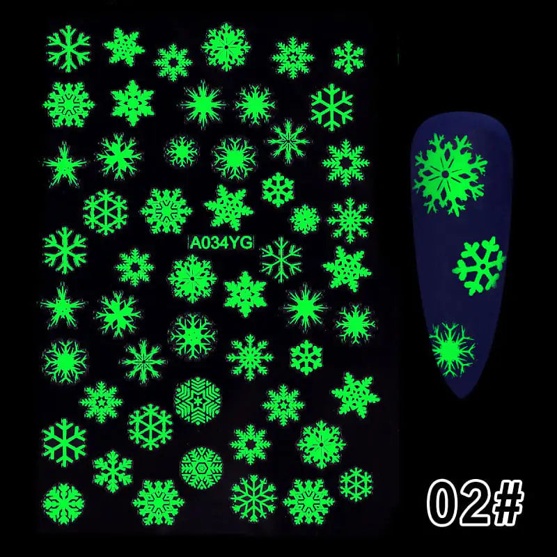 YOY™ Luminous Spook Nail Decals