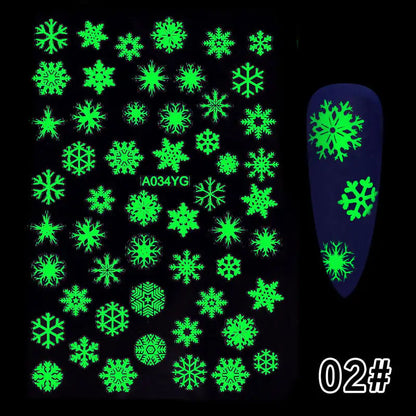 YOY™ Luminous Spook Nail Decals