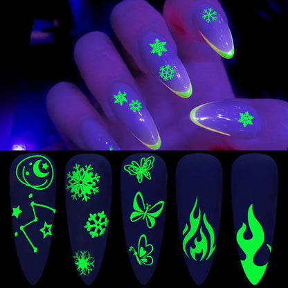 YOY™ Luminous Spook Nail Decals