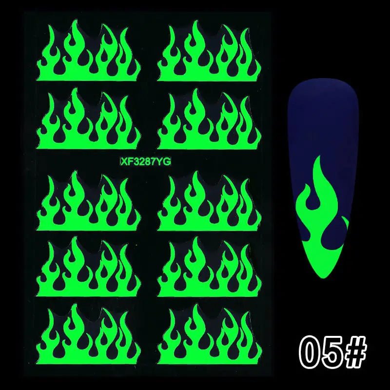 YOY™ Luminous Spook Nail Decals