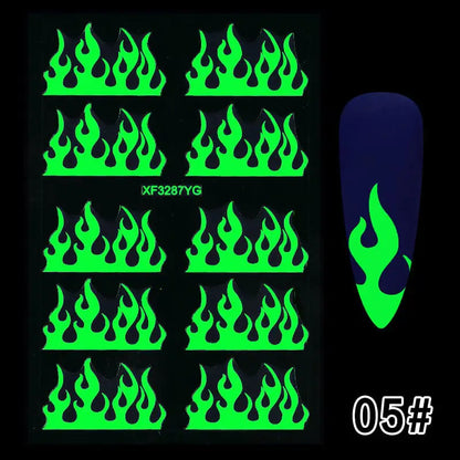 YOY™ Luminous Spook Nail Decals